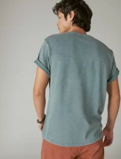 Lucky Brand lumbear jack tee lead*MEN Graphic Tees