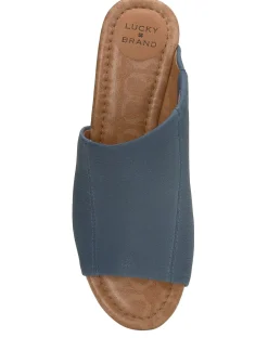 Lucky Brand malenka wedge open blue/turquoise*WOMEN Shoes