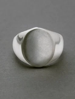 Lucky Brand men's basic signet ring silver*MEN Jewelry