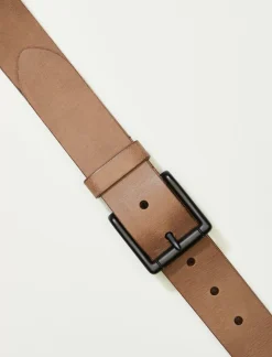 Lucky Brand mens black buckle belt dark brown*MEN Belts
