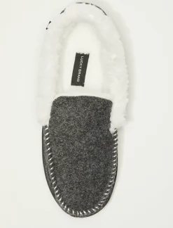 Lucky Brand men's faux wool sherpa lined slipper multi*MEN Shoes