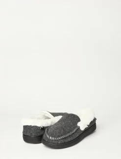 Lucky Brand men's faux wool sherpa lined slipper multi*MEN Shoes