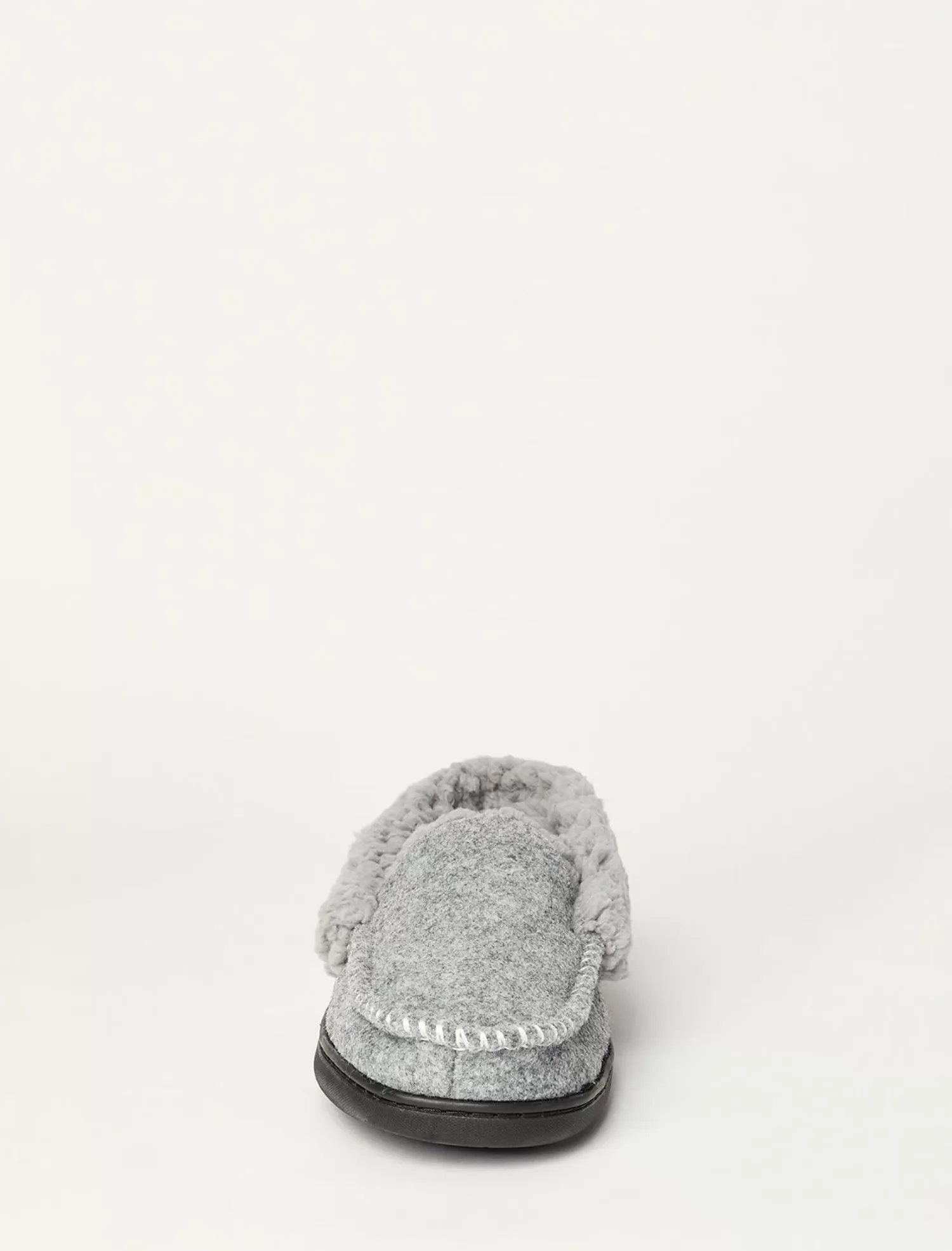 Lucky Brand men's faux wool sherpa lined slipper charcoal*MEN Shoes