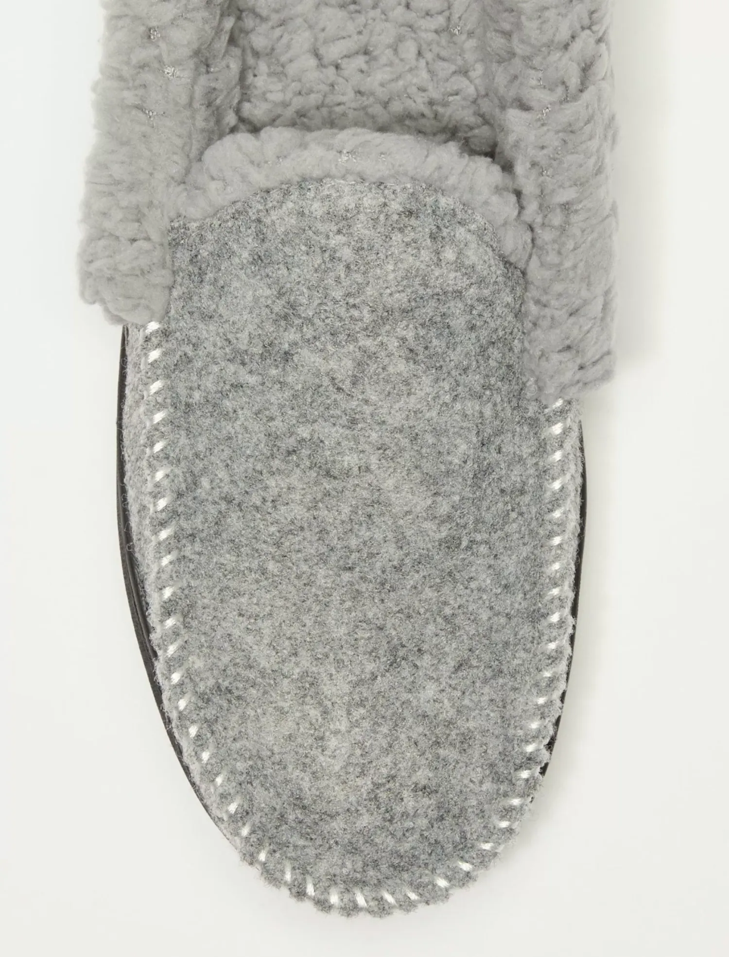 Lucky Brand men's faux wool sherpa lined slipper charcoal*MEN Shoes