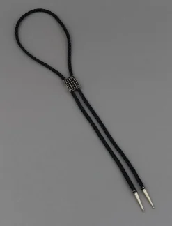 Lucky Brand men's granulated bolo tie silver*MEN Jewelry