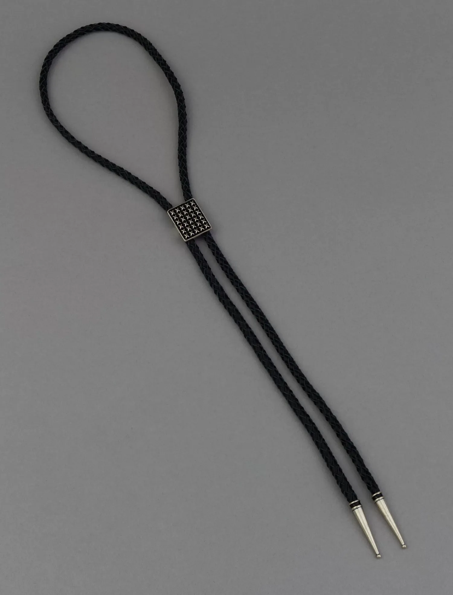 Lucky Brand men's granulated bolo tie silver*MEN Jewelry