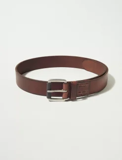 Lucky Brand men's leather tab belt light brown*MEN Belts
