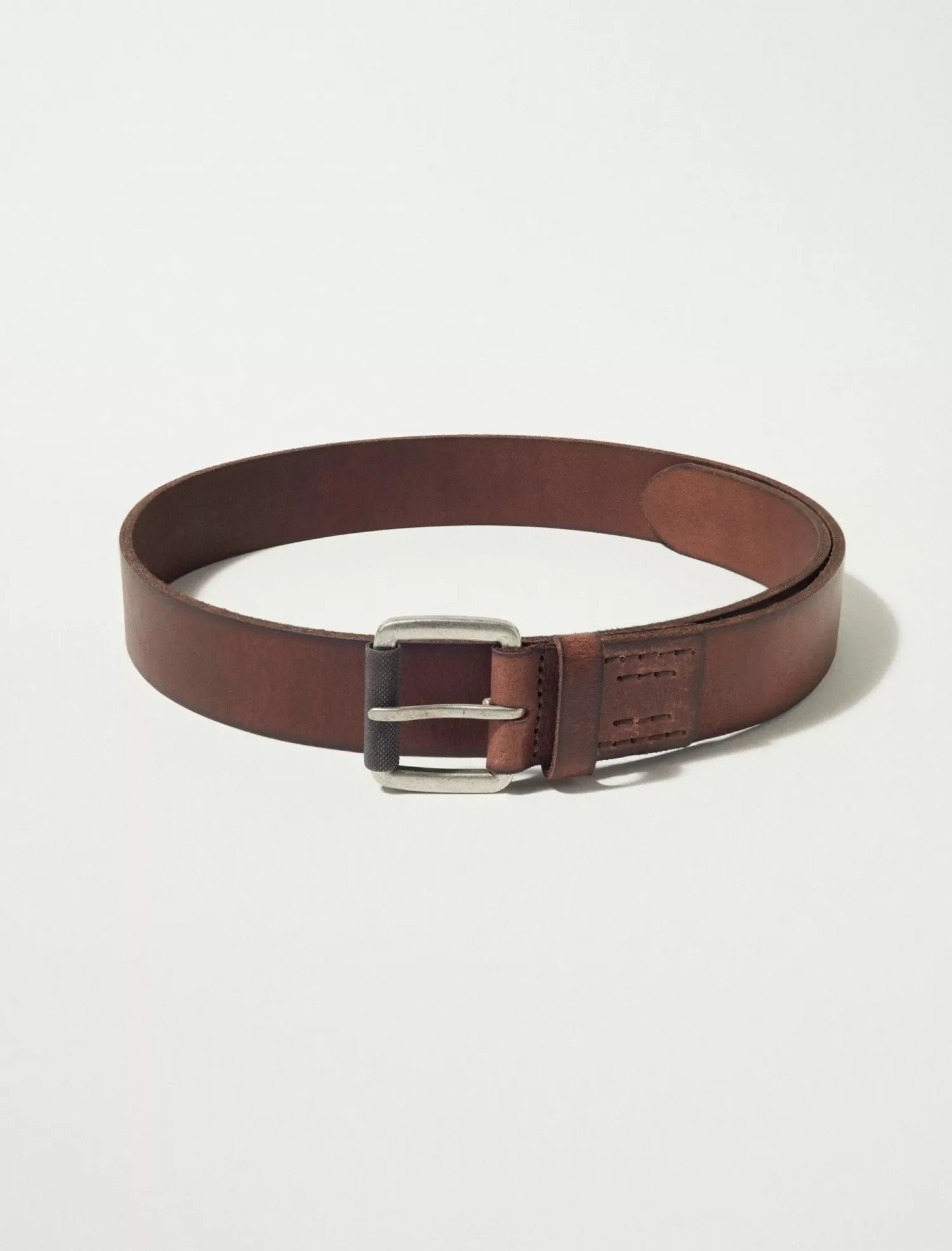 Lucky Brand men's leather tab belt light brown*MEN Belts