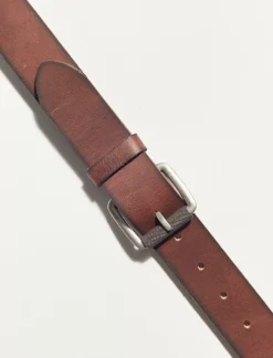 Lucky Brand men's leather tab belt light brown*MEN Belts