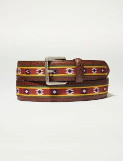 Lucky Brand mens southwest woven belt multi*MEN Belts