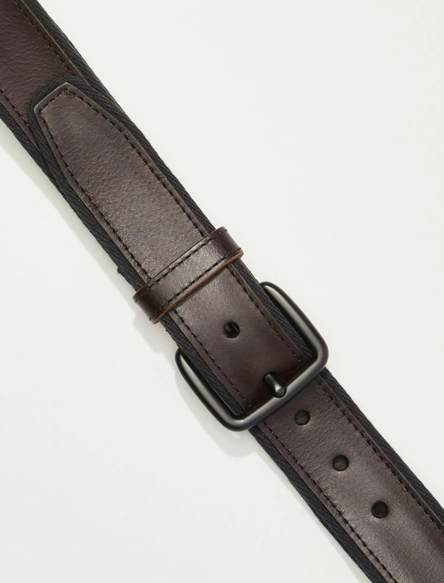 Lucky Brand men's stitch detail belt black*MEN Belts