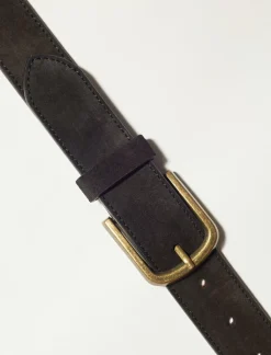 Lucky Brand mens suede belt black*MEN Belts