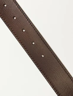 Lucky Brand mens washed leather belt dark brown*MEN Belts