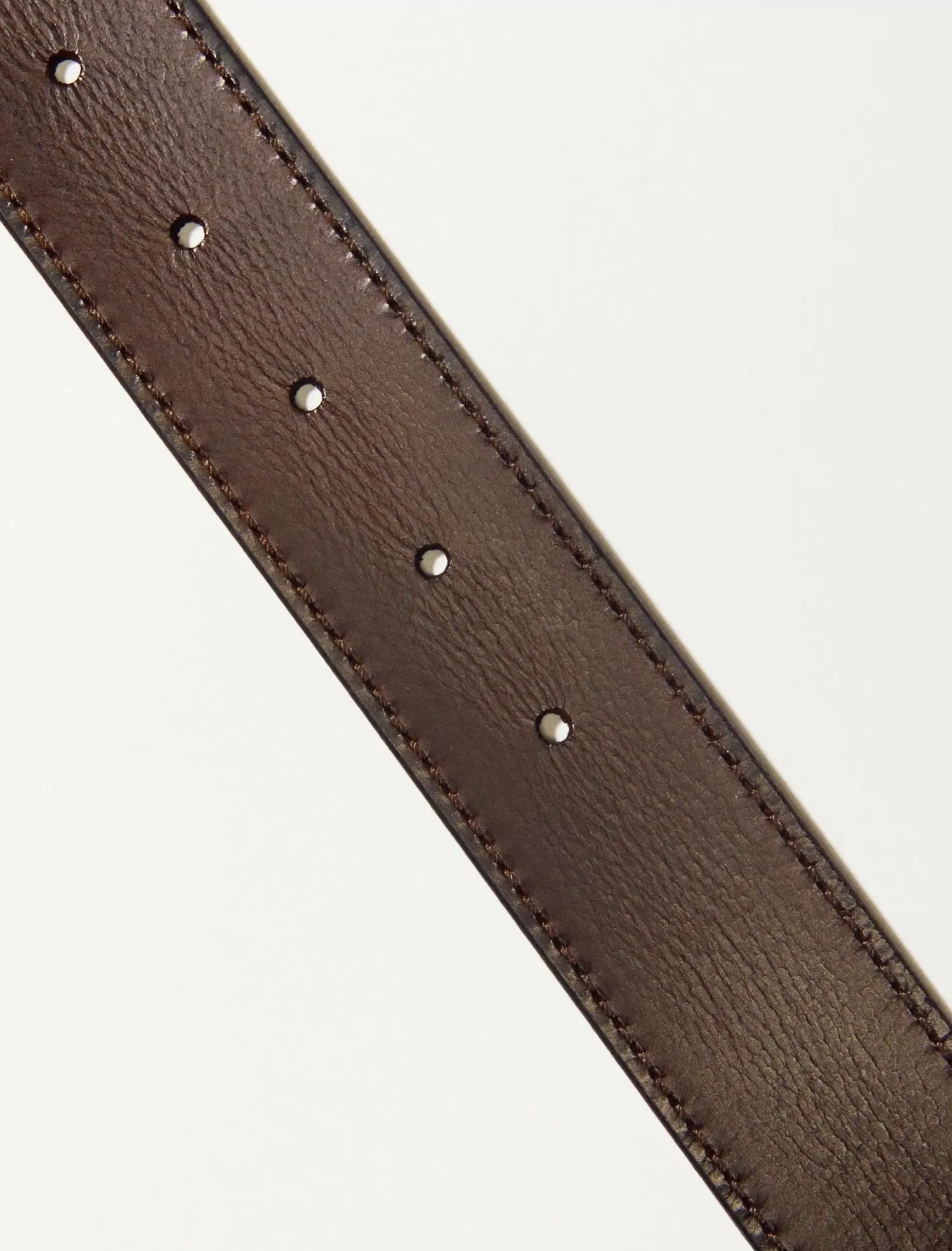 Lucky Brand mens washed leather belt dark brown*MEN Belts