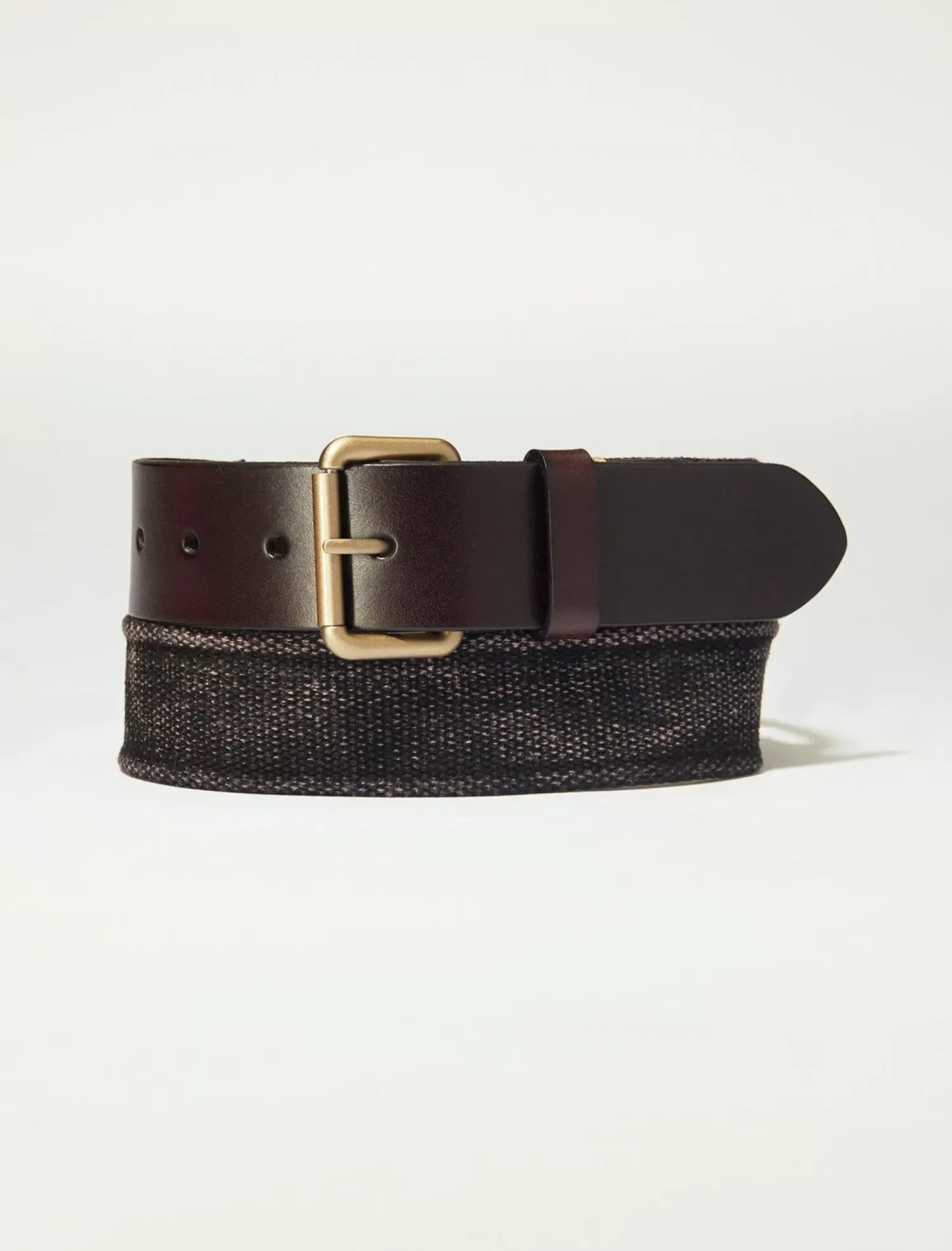Lucky Brand mens washed webbed belt black*MEN Belts