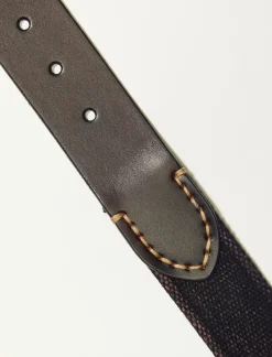 Lucky Brand mens washed webbed belt black*MEN Belts
