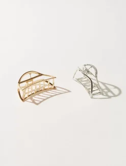 Lucky Brand metal open claw set gold*WOMEN Hair Accessories