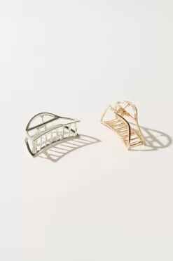 Lucky Brand metal open claw set gold*WOMEN Hair Accessories