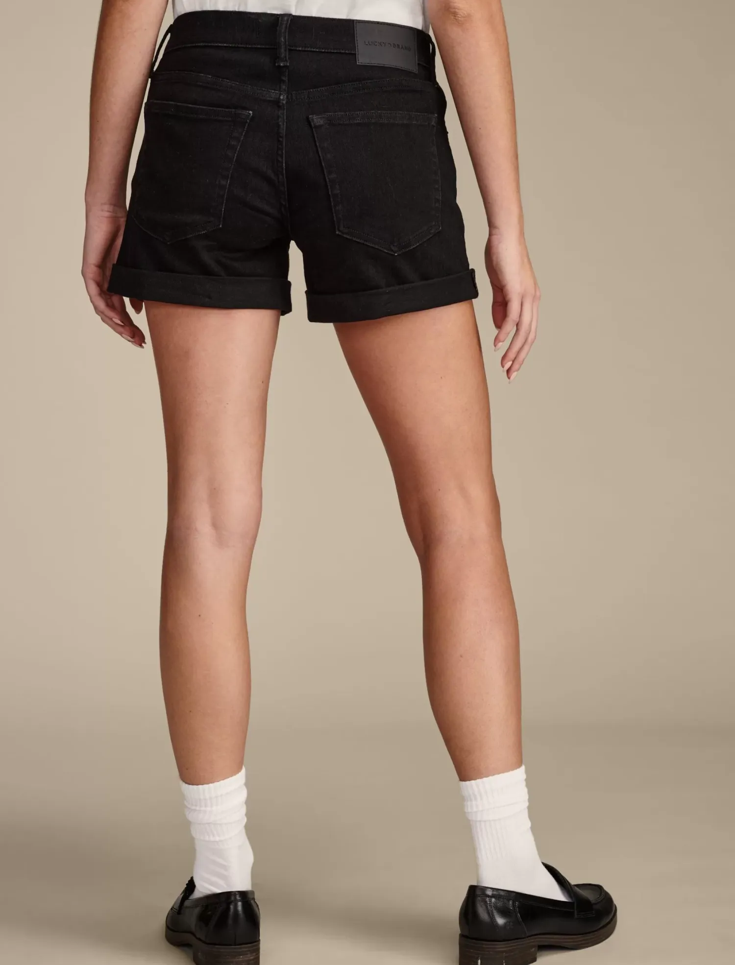 Lucky Brand mid rise ava short clean black*WOMEN Jeans