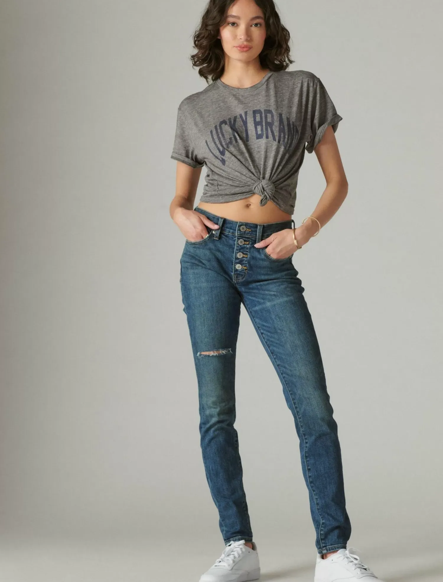 Lucky Brand mid rise ava skinny director dest*WOMEN|JEANS Jeans|Skinny