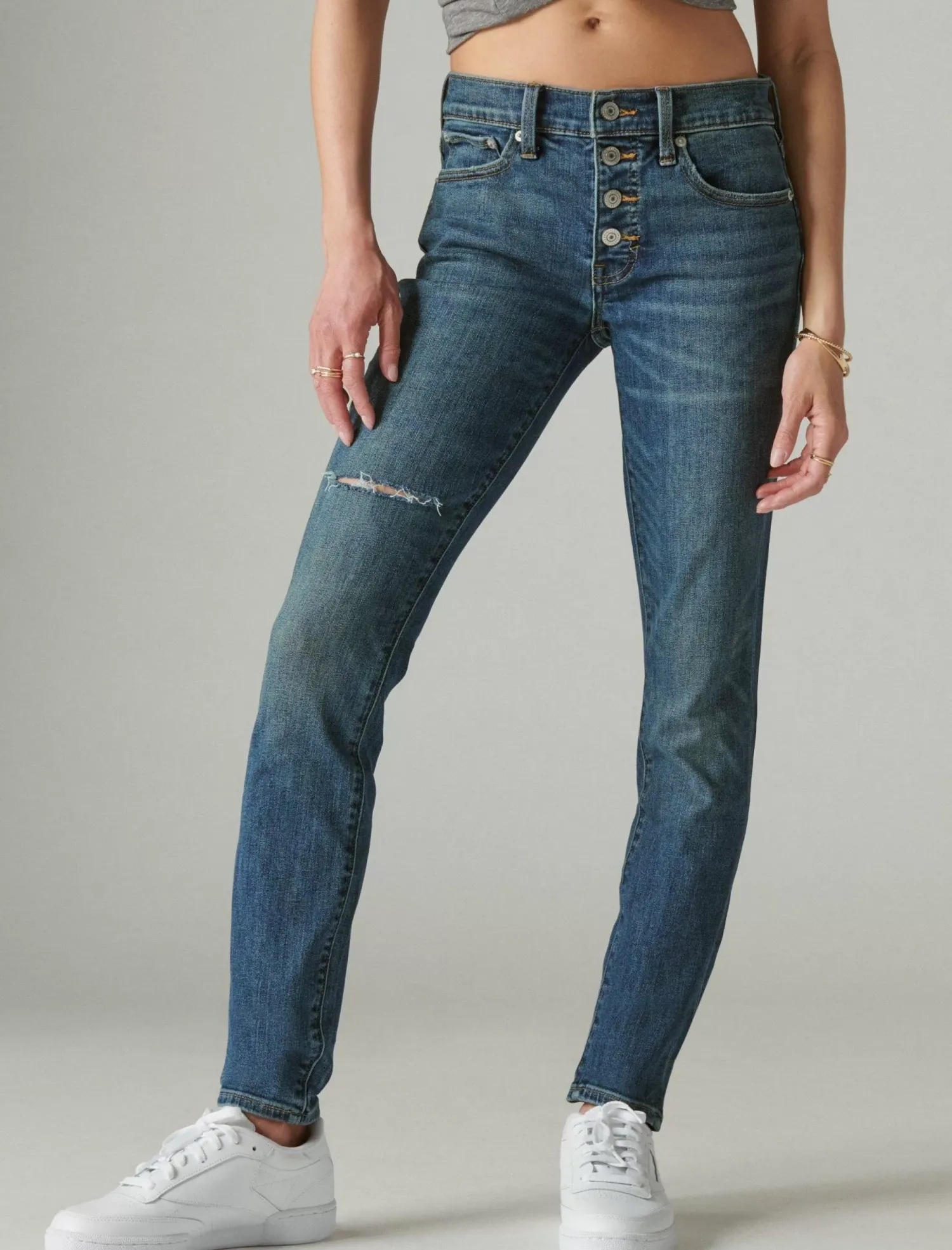 Lucky Brand mid rise ava skinny director dest*WOMEN|JEANS Jeans|Skinny
