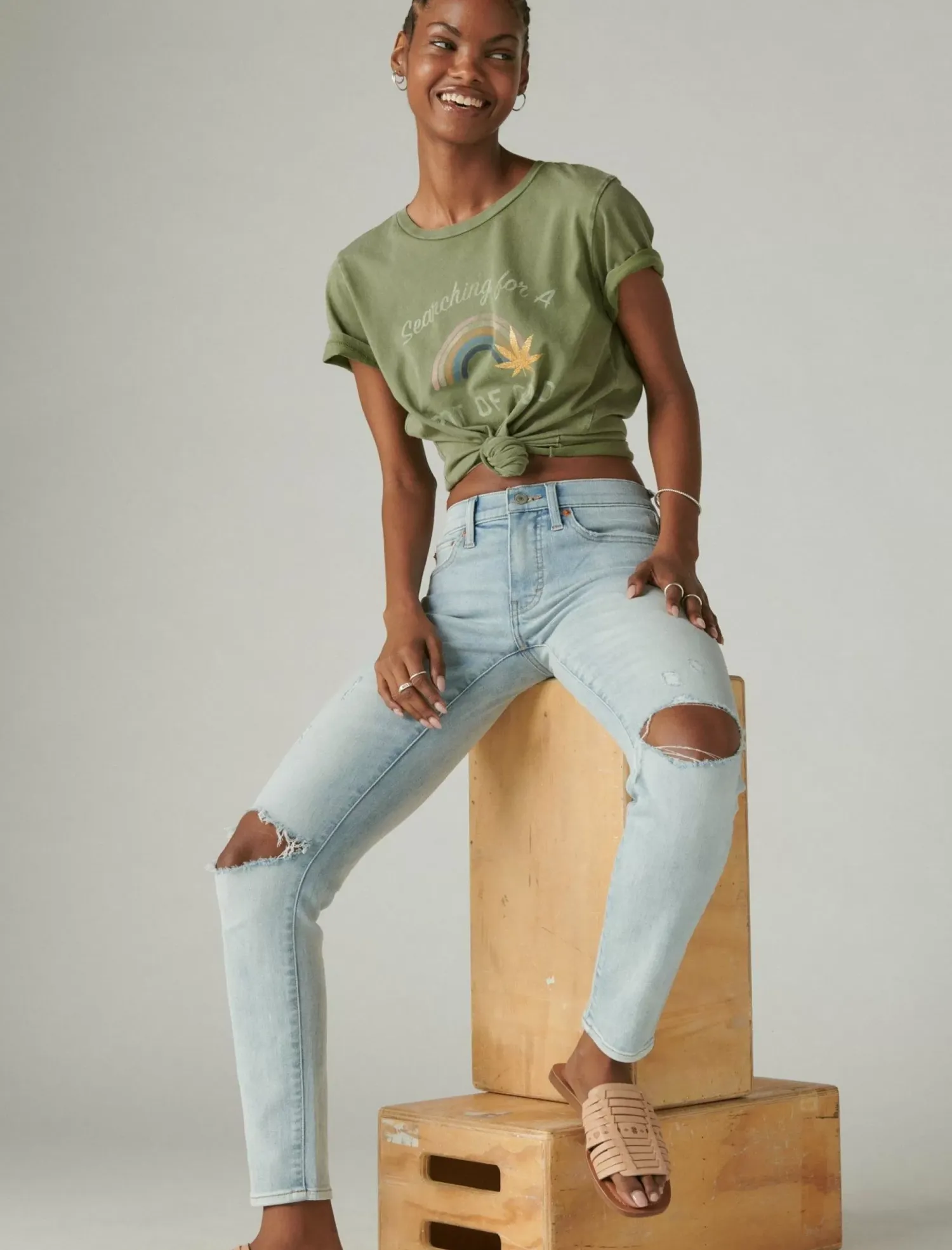 Lucky Brand mid rise ava skinny fan girl dest*WOMEN|JEANS Jeans|Skinny