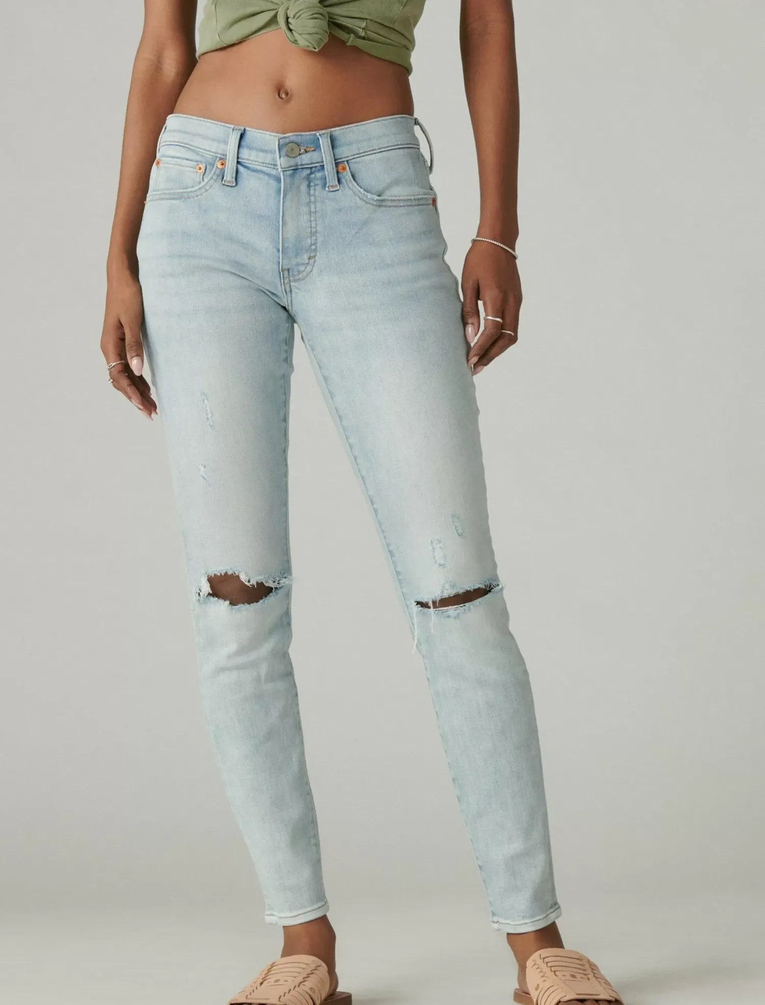 Lucky Brand mid rise ava skinny fan girl dest*WOMEN|JEANS Jeans|Skinny