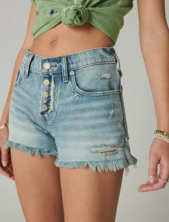 Lucky Brand mid rise boy short anchors away*WOMEN Shorts