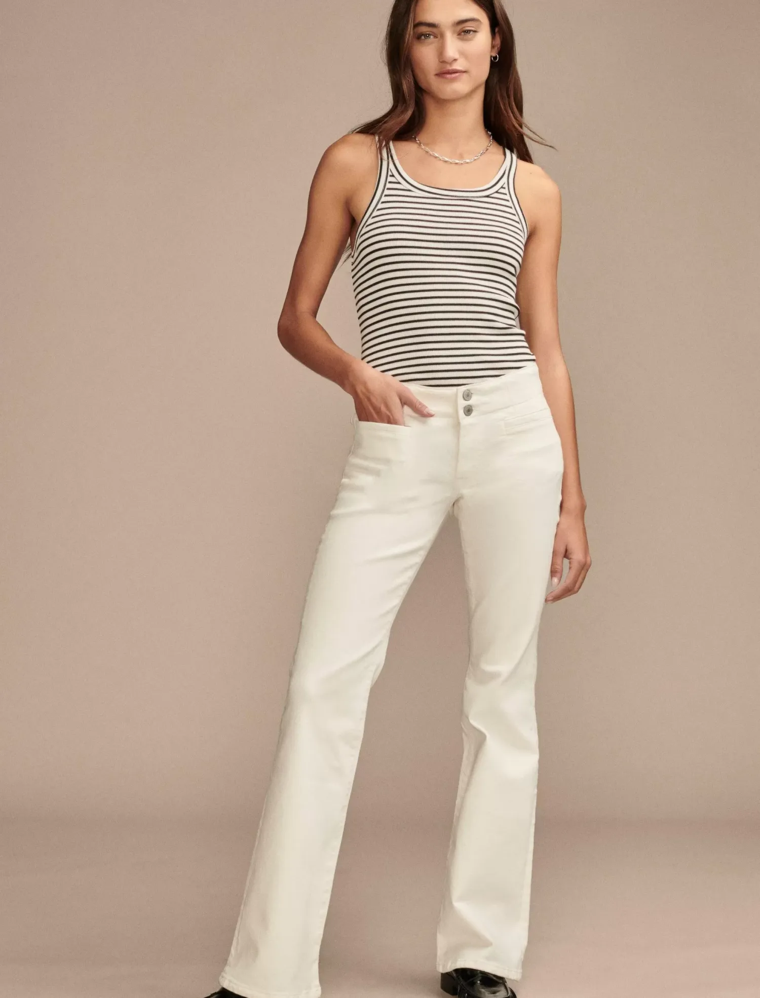 Lucky Brand mid rise sweet flare bright white*WOMEN|JEANS Jeans|Flare