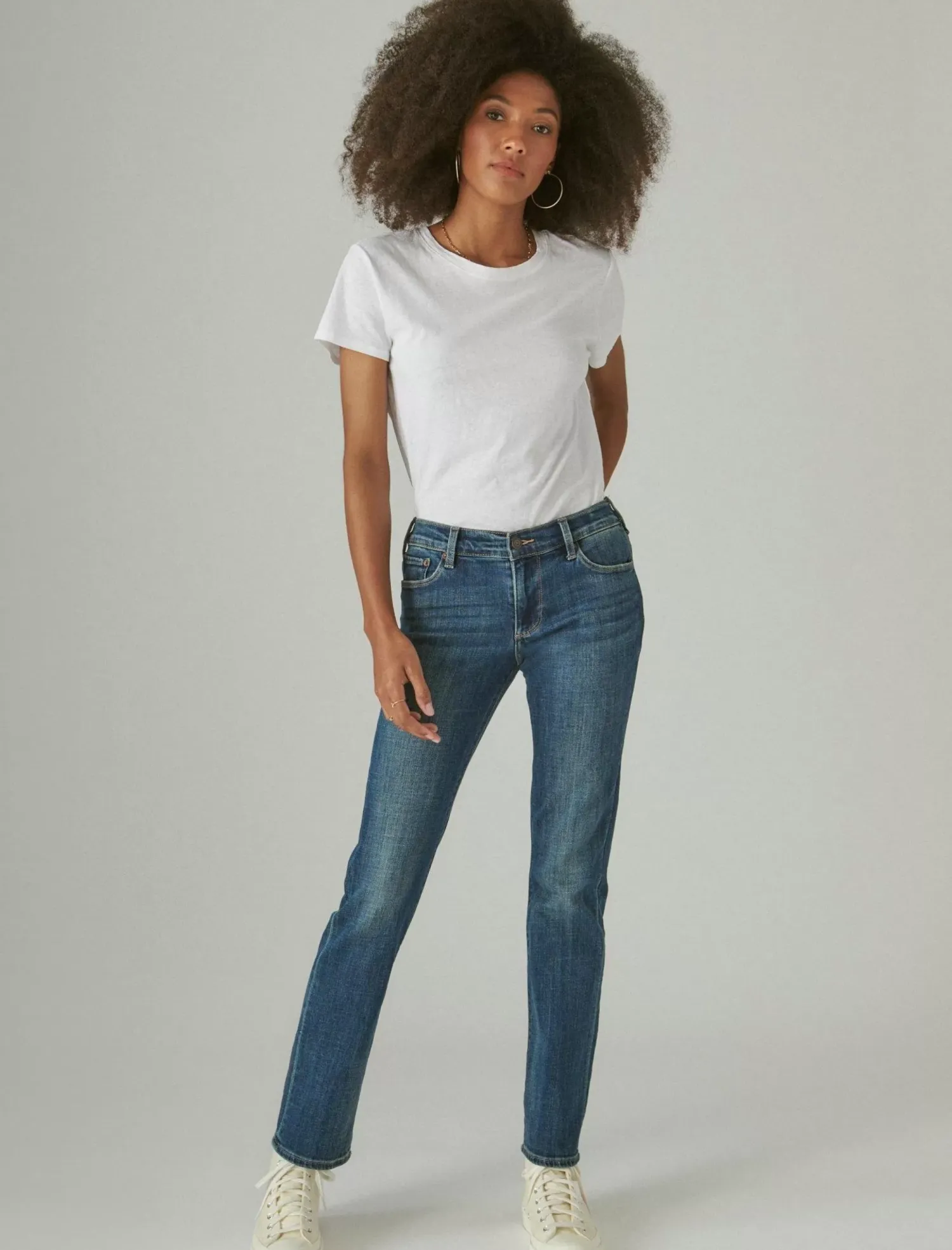 Lucky Brand mid rise sweet straight tanzanite*WOMEN|JEANS Jeans|Straight