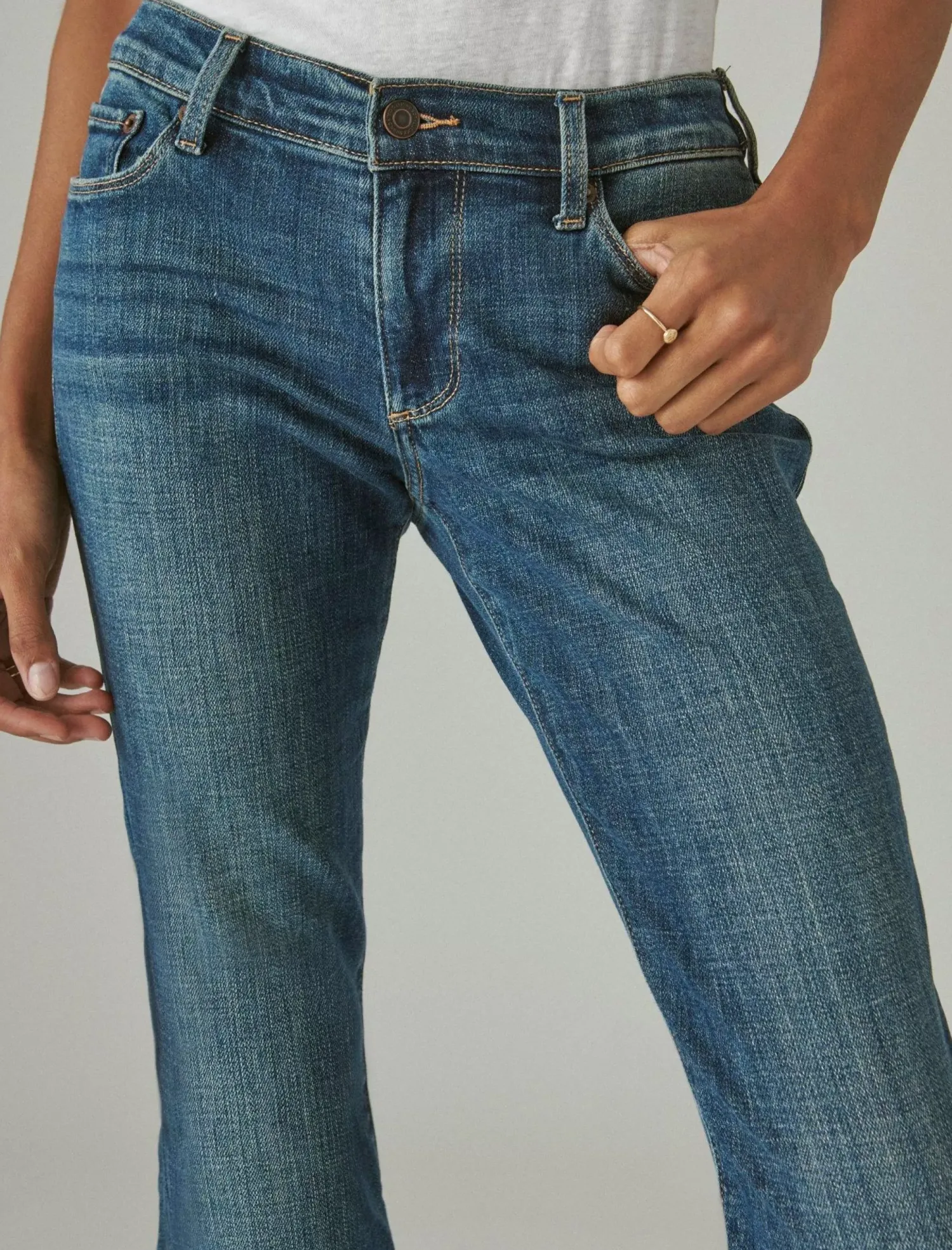 Lucky Brand mid rise sweet straight tanzanite*WOMEN|JEANS Jeans|Straight