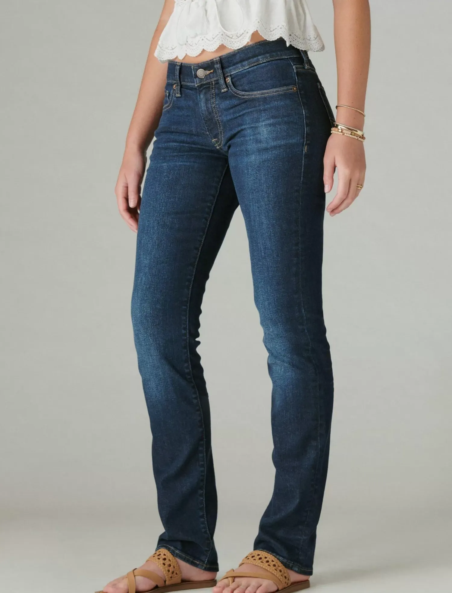 Lucky Brand mid rise sweet straight twilight blue*JEANS|WOMEN Straight|Jeans