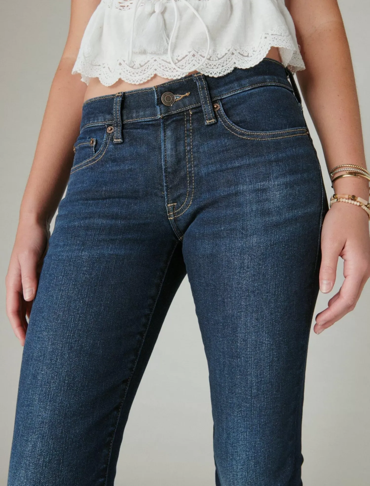 Lucky Brand mid rise sweet straight twilight blue*JEANS|WOMEN Straight|Jeans