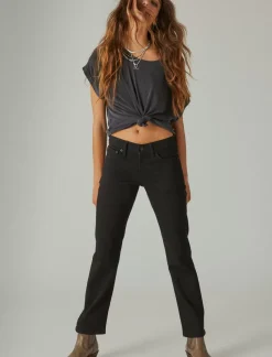 Lucky Brand mid rise sweet straight clean black*WOMEN|JEANS Jeans|Straight