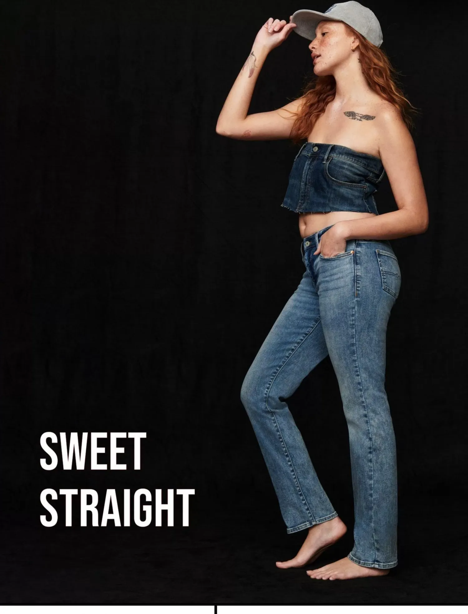 Lucky Brand mid rise sweet straight clean black*WOMEN|JEANS Jeans|Straight