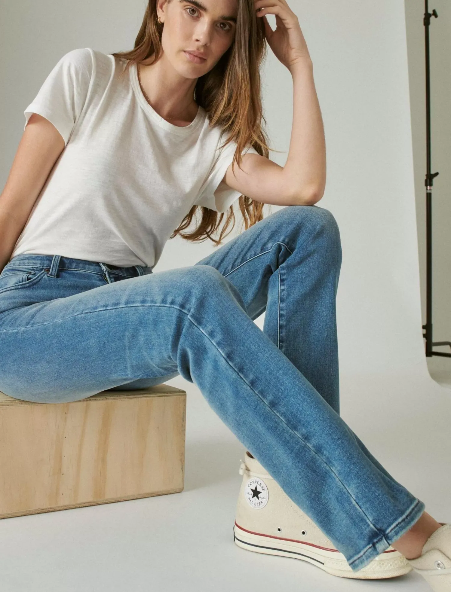 Lucky Brand mid rise sweet straight glass mount*WOMEN|JEANS Jeans|Straight