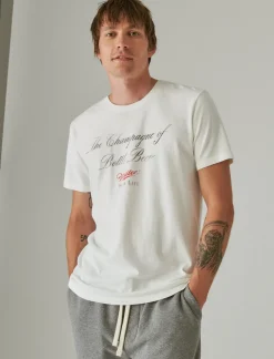 Lucky Brand miller high life marshmallow*MEN Graphic Tees
