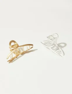 Lucky Brand mini loop metal claw clip gold*WOMEN Hair Accessories