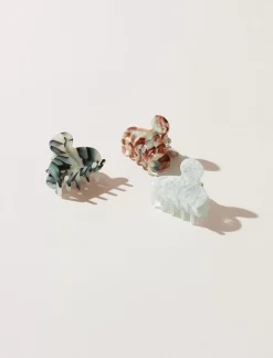 Lucky Brand mini resin claw set multi*WOMEN Hair Accessories