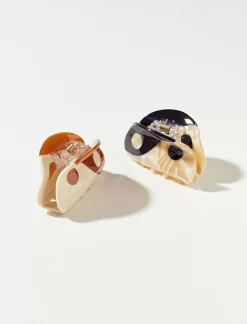 Lucky Brand mini yin yang claw set black*WOMEN Hair Accessories