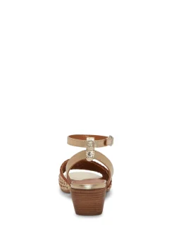 Lucky Brand modessa ankle strap heeled sandal light yellow*WOMEN Shoes
