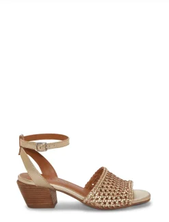 Lucky Brand modessa ankle strap heeled sandal light yellow*WOMEN Shoes