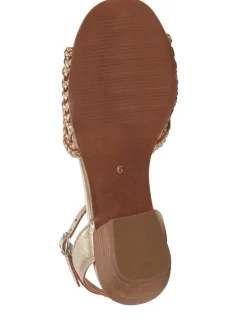 Lucky Brand modessa ankle strap heeled sandal light yellow*WOMEN Shoes