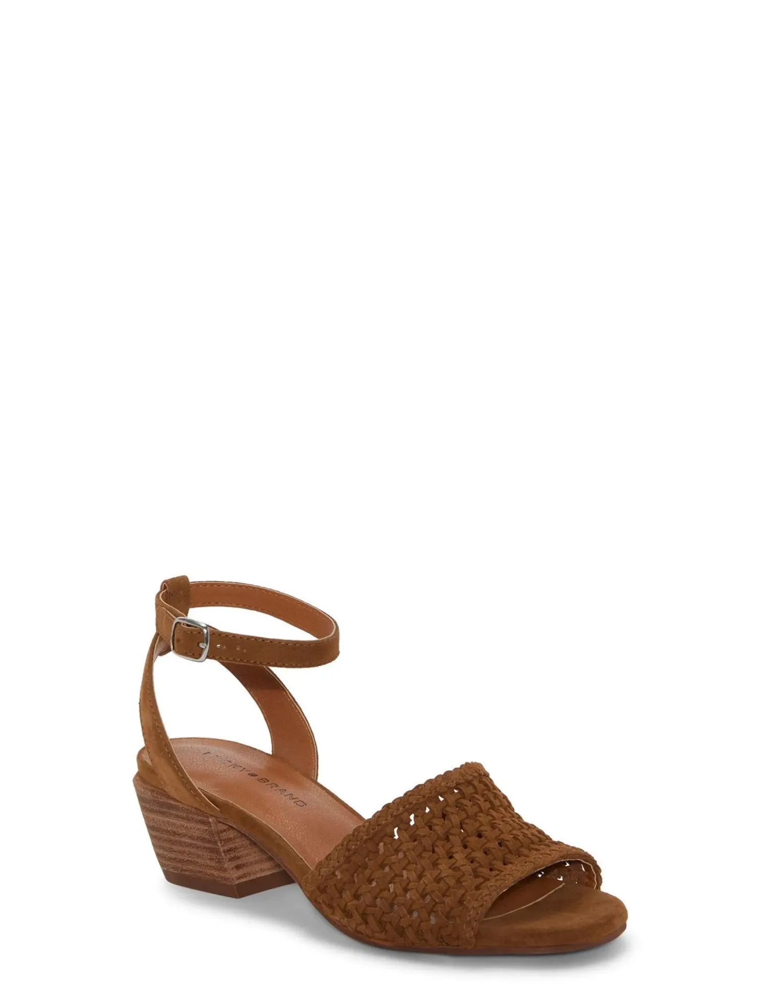 Lucky Brand modessa ankle strap heeled sandal 231 tan*WOMEN Shoes