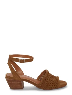 Lucky Brand modessa ankle strap heeled sandal 231 tan*WOMEN Shoes