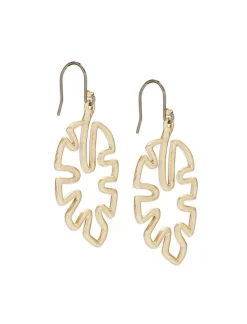 Lucky Brand monstera openwork drop earring gold*WOMEN Jewelry
