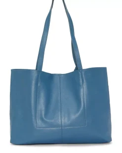 Lucky Brand mora tote blue tan multi*WOMEN Handbags