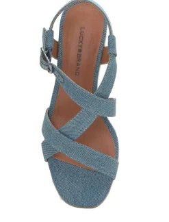 Lucky Brand mytila espadrille wedge open blue/turquoise*WOMEN Shoes
