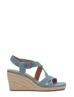Lucky Brand mytila espadrille wedge open blue/turquoise*WOMEN Shoes