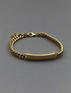 Lucky Brand name plate link bracelet gold*WOMEN Jewelry